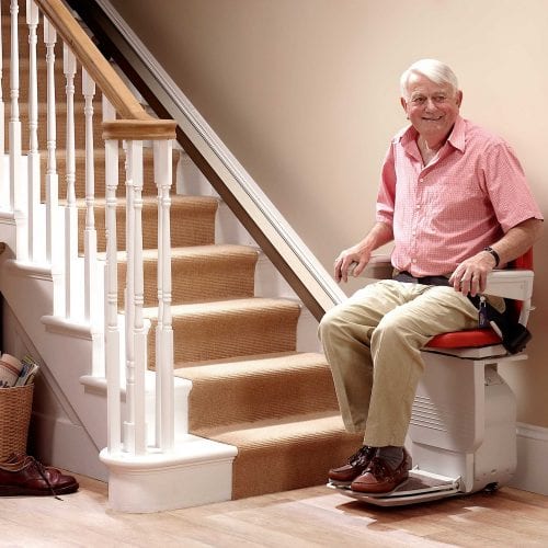 image of a straight stairlift
