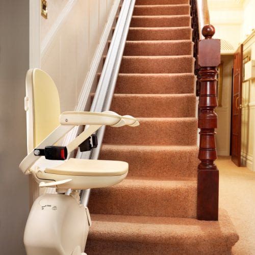 image of a straight stairlift